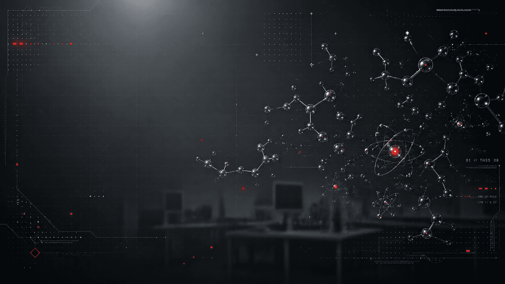 Molecular and atomic structures — engineering concept